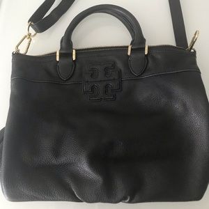 Tory Burch Black Slouchy Satchel